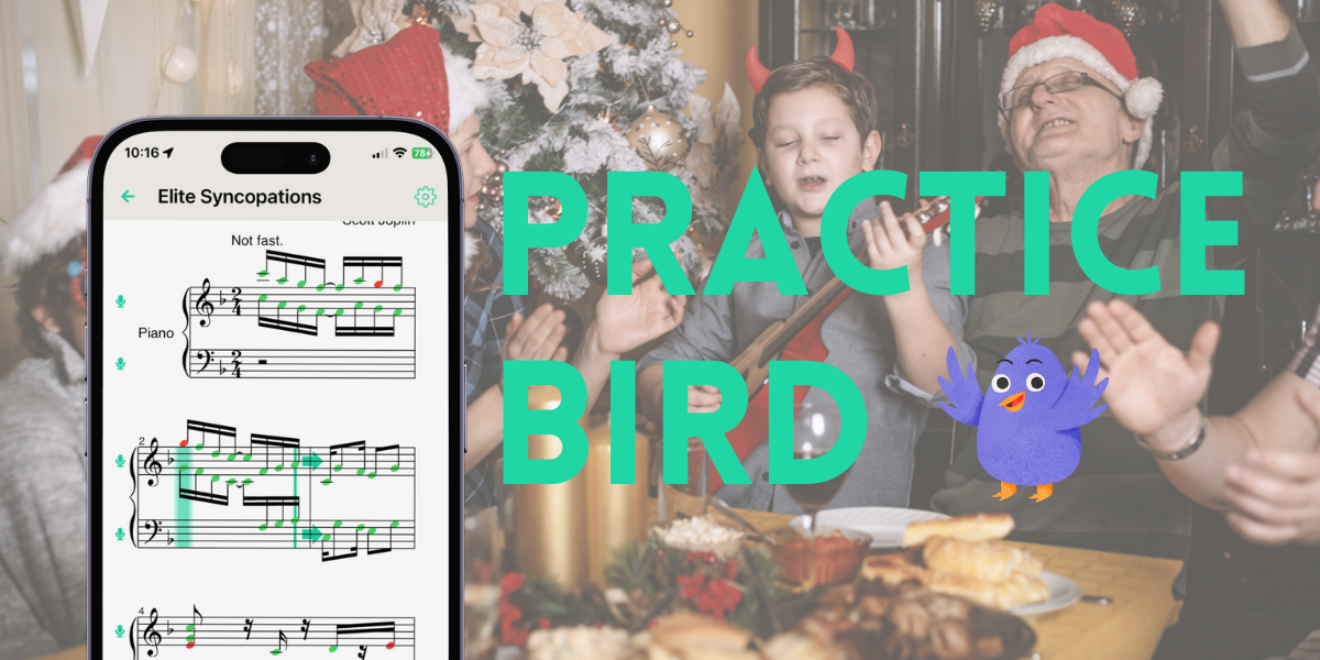 PracticeBird app saves Christmas: 16 interactive Christmas songs…
